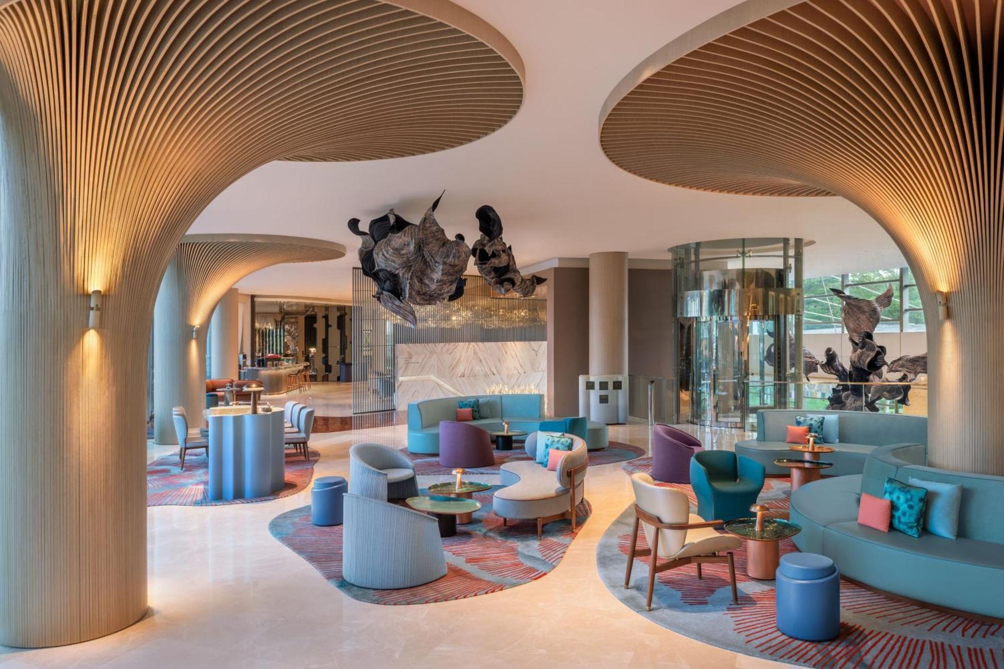 W Singapore - Sentosa Cove Exterior foto The lobby of the hotel