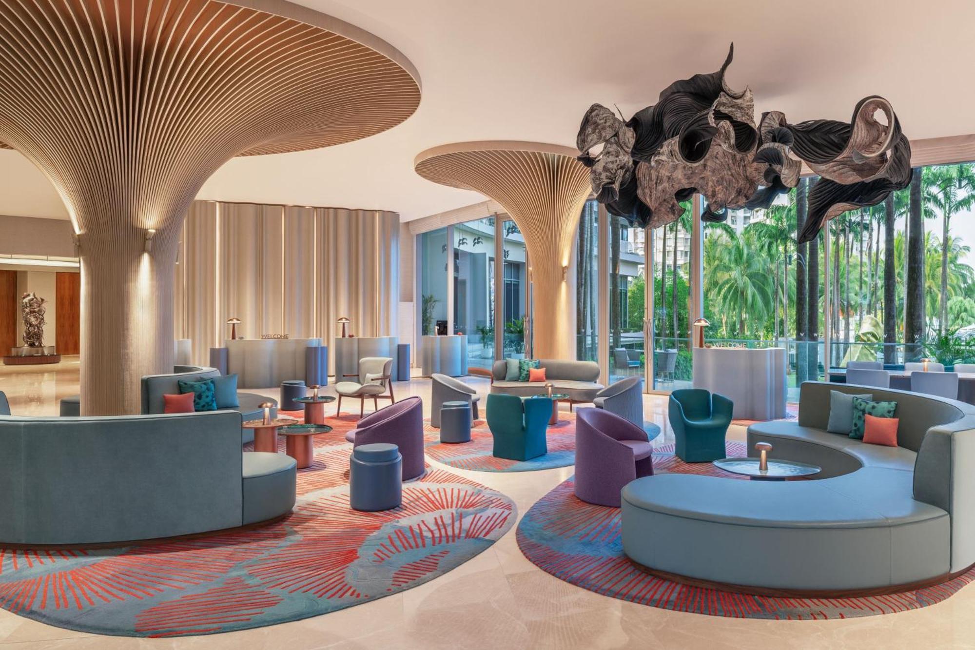 W Singapore - Sentosa Cove Exterior foto The lobby of the hotel