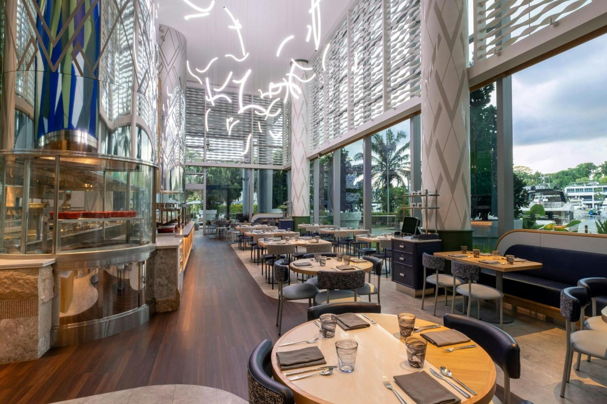 W Singapore - Sentosa Cove Exterior foto The interior of the restaurant